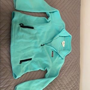 Vineyard vines fleece pullover women’s sz.S green